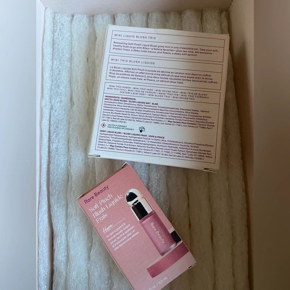 NWT Rare Beauty by Selena Gomez Mini Soft Pinch Liquid Blush Trio ⁣+ Hope